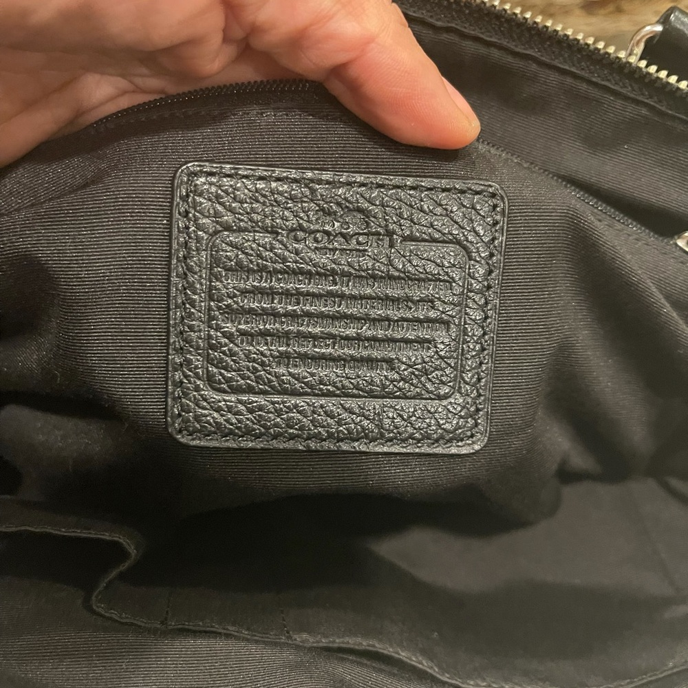 Black Leather Coach Purse - Picture 9 of 14